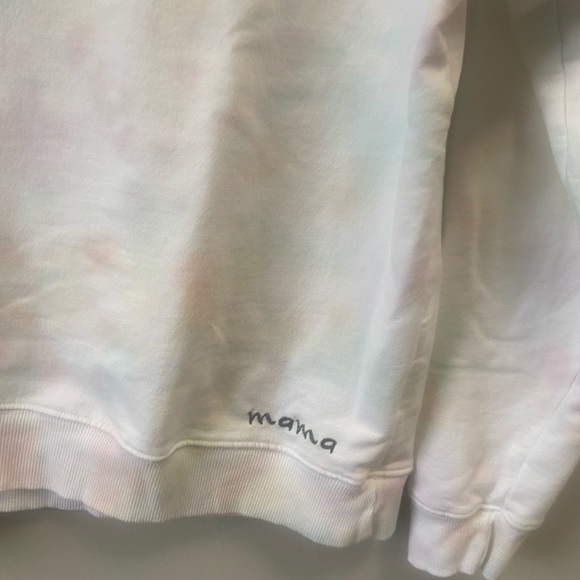 Recycle Threads Womens Mama Crew Neck Tie Dye Sweatshirt - Picture 5 of 5